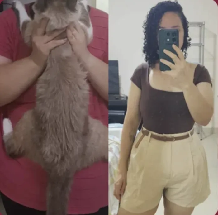 Juciele, antes e depois